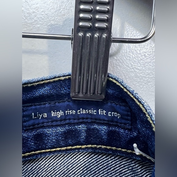 Citizens Of Humanity Blue Straight Jeans with Distressed Detail - Picture 5 of 12